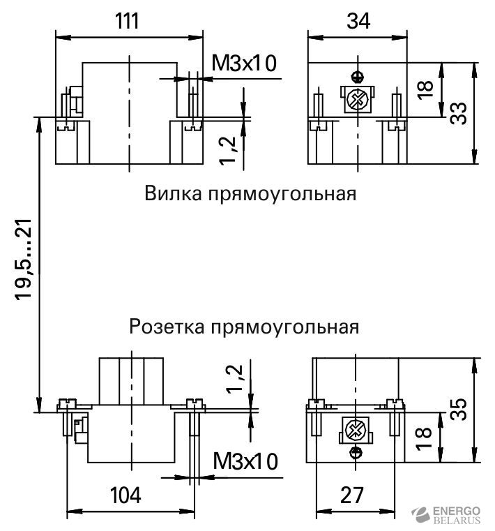 РП-24В-16-500-УХЛ3 Розетка