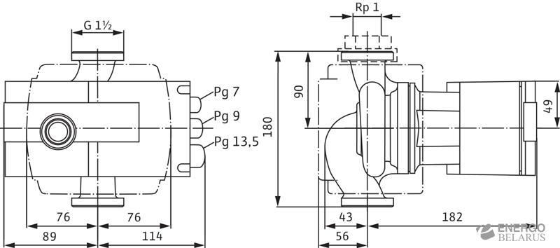 Насос циркуляционный Wilo-Stratos-Z 25/1-8 2090469