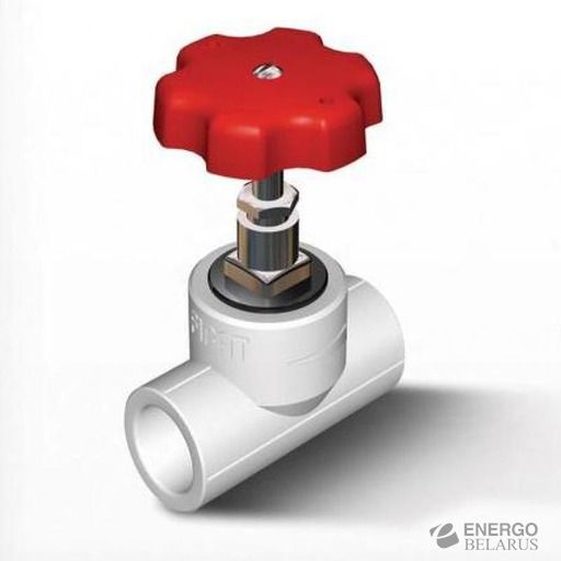 Вентиль проходной полипропиленовый 90°