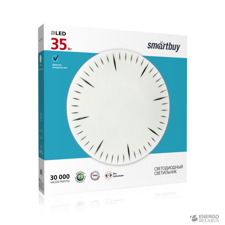Светильник светодиодный потолочный (LED) Clock 35W, Smartbuy SBL-Clock-35-W-6K