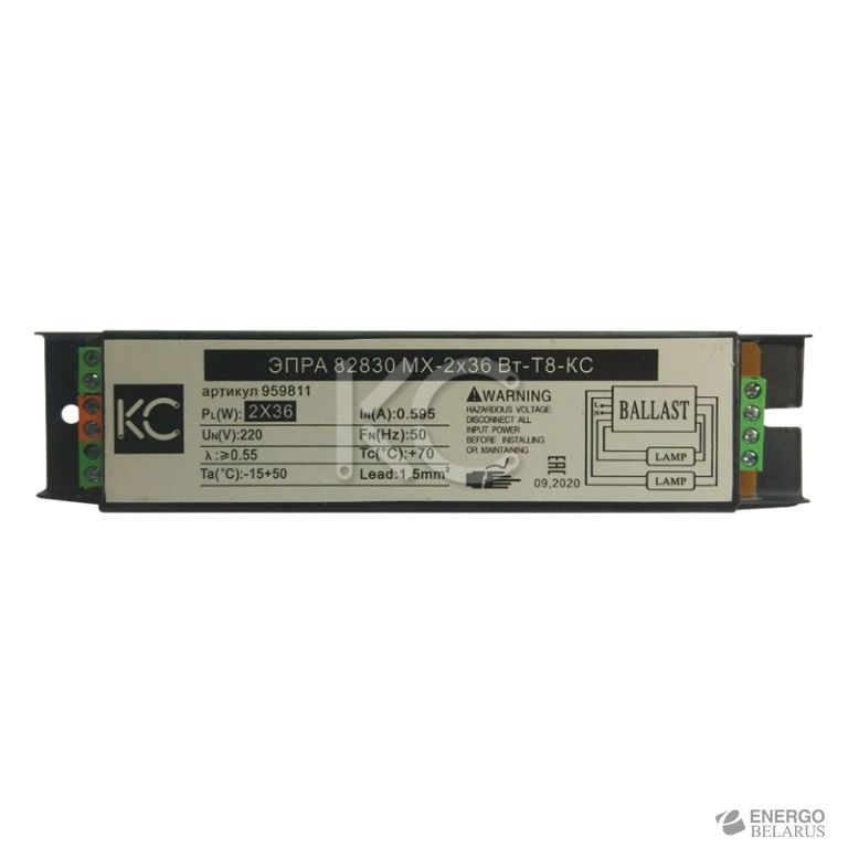 ЭПРА 82830 MX-2x36 Вт-Т8-КС