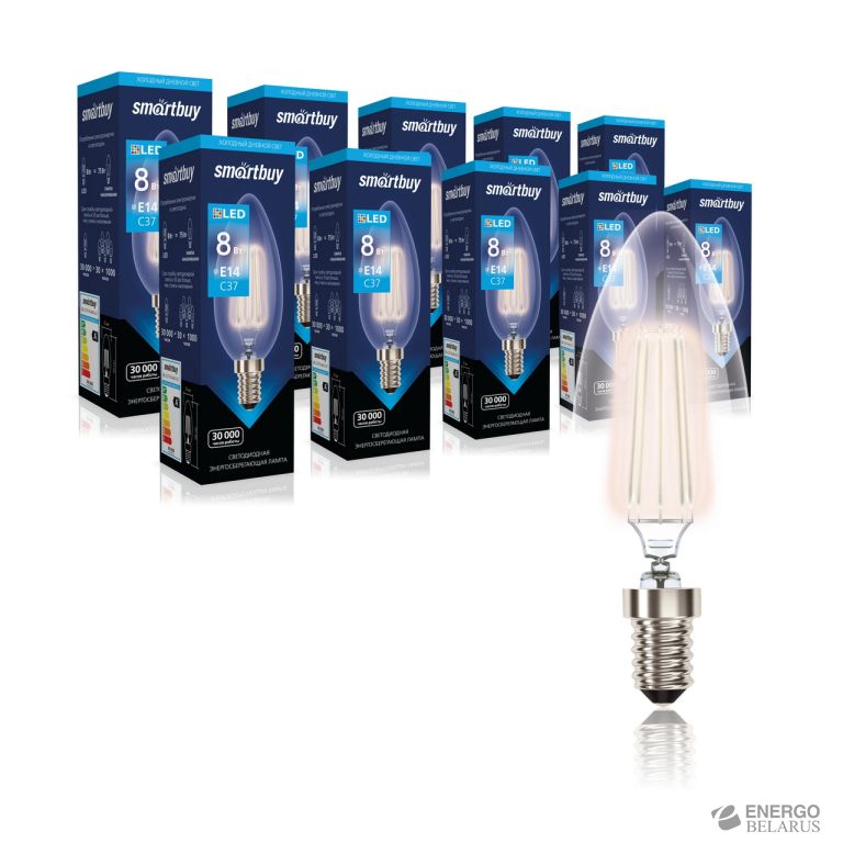 Лампа светодиодная (LED) FIL Smartbuy
