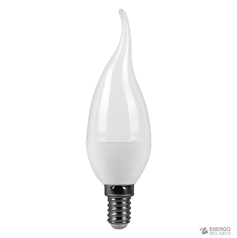 Лампа светодиодная (LED) свеча на ветру Smartbuy-C37-07W/3000/E14