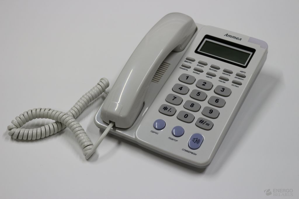 Аппарат телефонный проводной кнопочный Аттел 210