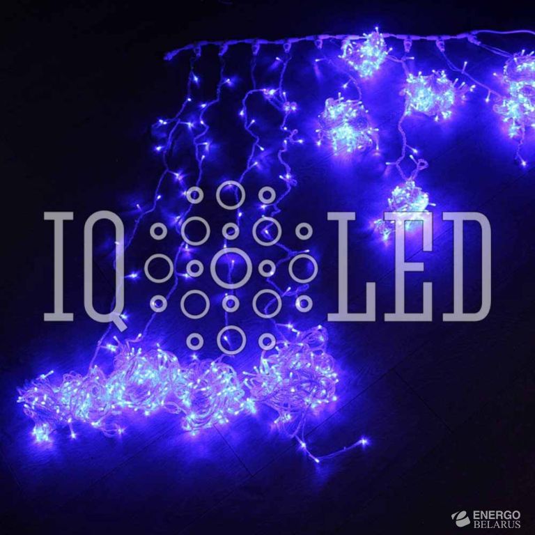 Дождь-водопад 5M, 24V синий