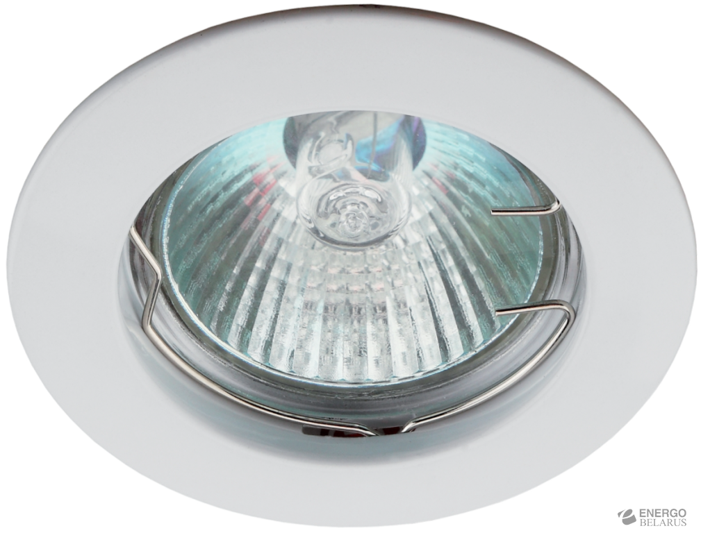 KL1 WH /1 Светильник ЭРА литой простой MR16,12V, 50W белый (100/2100)