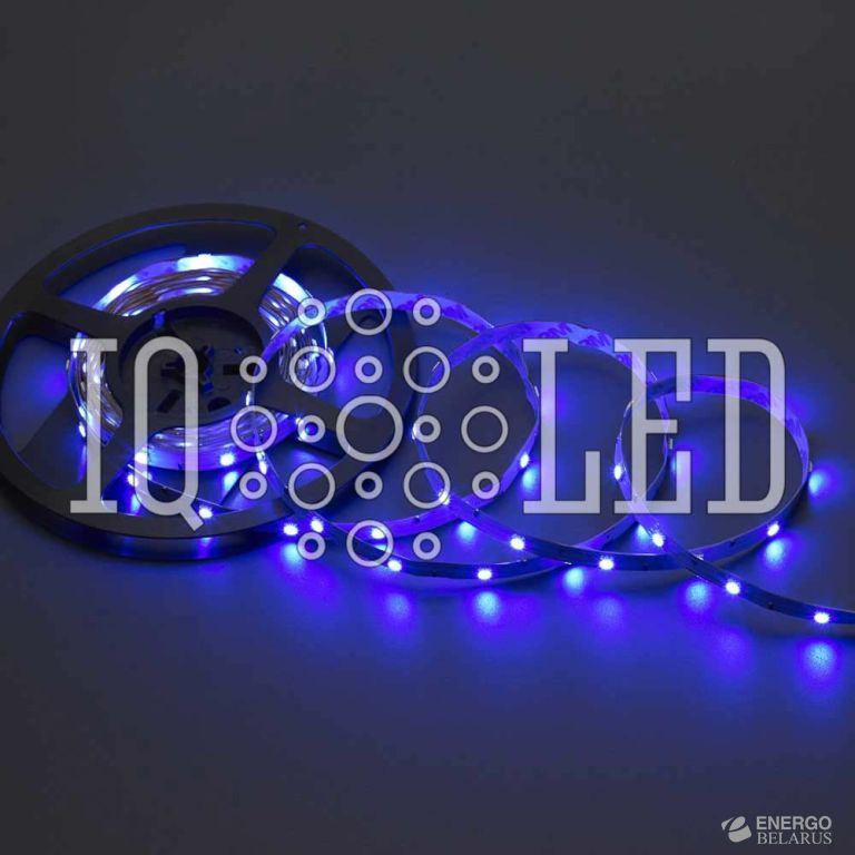Лента светодиодная IP20, 12V, 30 SMD, белая основа (Синяя)