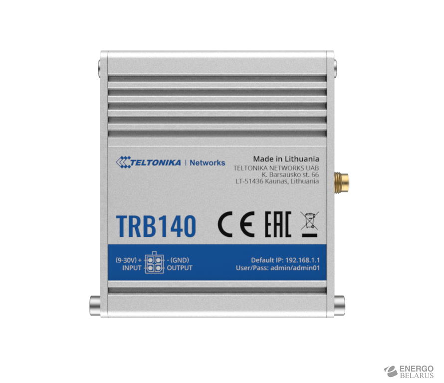 Шлюз промышленный LTE в прочном корпусе TRB140