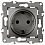 Розетка 12-2102-12 ЭРА 2P+E Schuko со шторками, 16A-250В, IP20, Эра12, графит (10/100/2500)