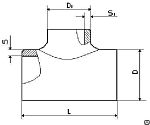 Тройник 114х5-76х5 Ст20 ГОСТ 17376