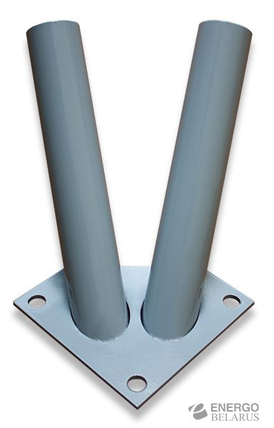 Кронштейн металлический для флагштока 2-рожковый