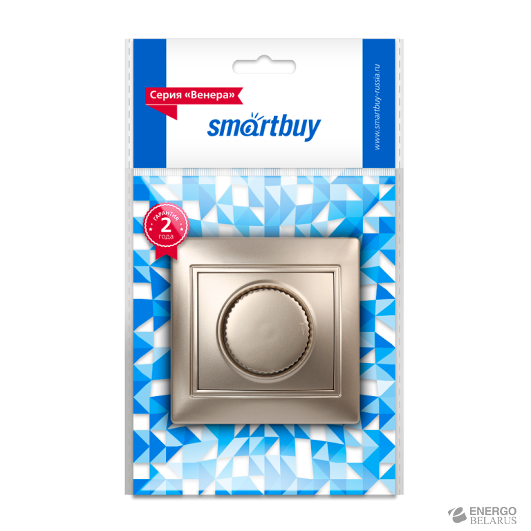 Светорегулятор (диммер) 600W 220В шампань, "Венера", Smartbuy