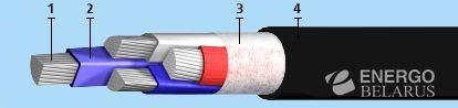 Кабель силовой АВВГ 5 х 2,5 