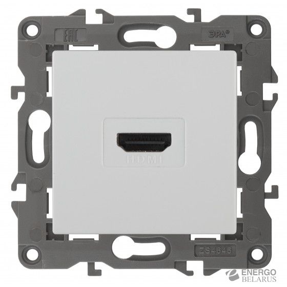 14-3114-01 ЭРА Розетка HDMI, IP20, Эра Elegance, белый