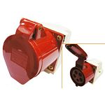 Розетка 215 переносная 3Р+РЕ+N 16А 380В IP44 TDM