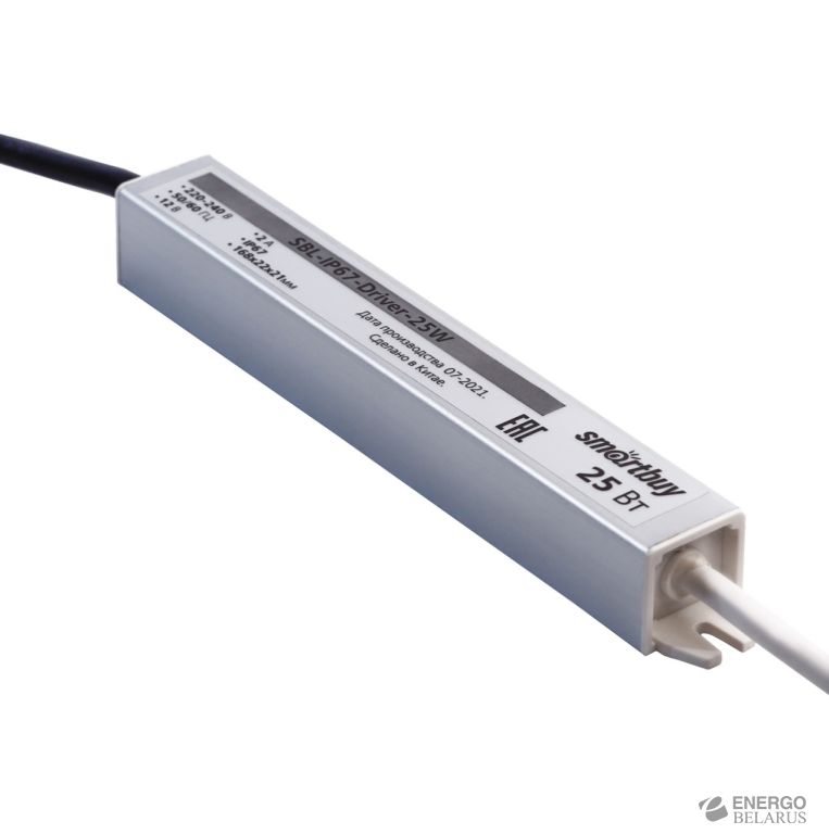 Драйвер для LED ленты IP67 25W, Smartbuy