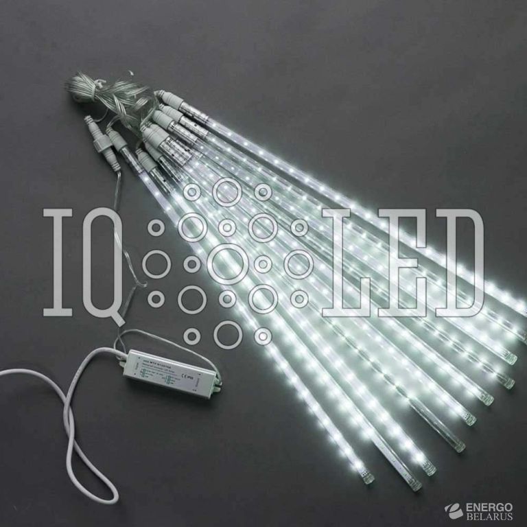 Сосульки Трубки ICE 10шт 0,5М Бел. SNOW 0,5M 12V не соединяемая