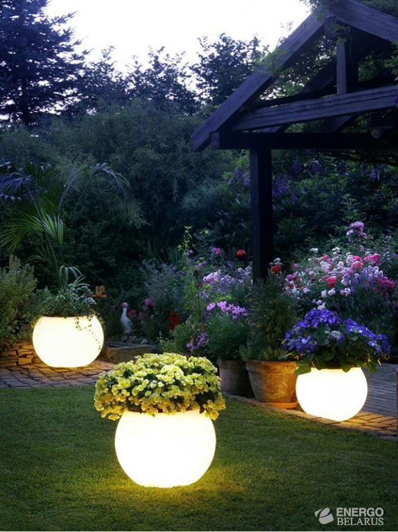 Кашпо с подсветкой