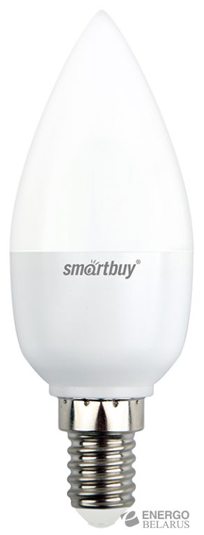 Лампа светодиодная (LED) Smartbuy-C37-07W/6000/E14/
