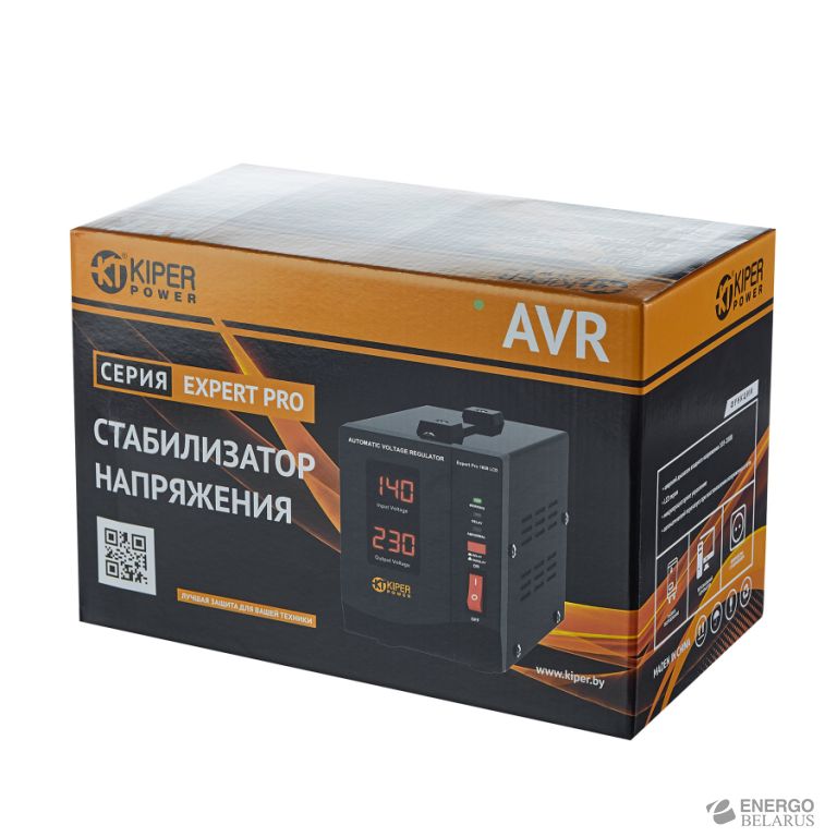 Стабилизатор напряжения Kiper Power Expert Pro 1000 LCD (1000VA/600W)