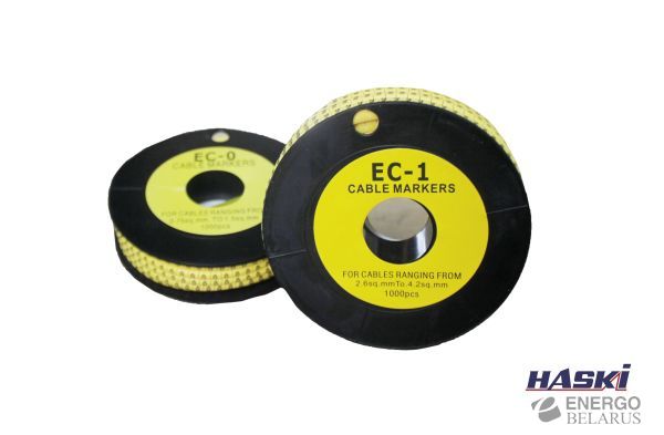 Маркер кабельный МКО EC-1 3.(1,0-2,5мм2) HASKI