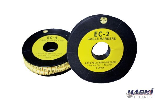Маркер кабельный МКО EC-2 C.(2,0-4,0мм2) HASKI