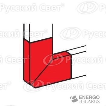 Угол плоский 65х195 Leg 010793
