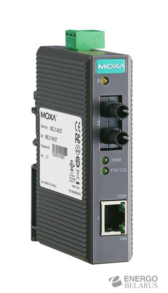   MOXA IMC-21-M-ST Ethernet 10/100BaseTX  100BaseFX ( ,  ST, 1300 ),   , -10...+60