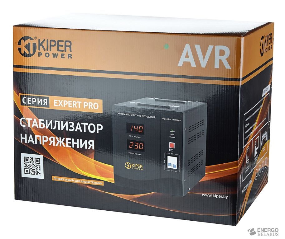Стабилизатор напряжения Kiper Power Expert Pro 10000 LCD (10000VA/6000W)