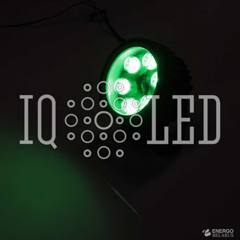 Прожектор 12V зелёный