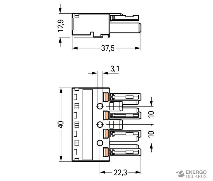 Разъем Wago 770-244
