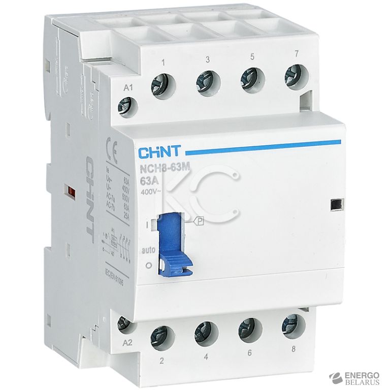 Контактор модульный с ручным управлением NCH8-63M/40 AC220-240V 50/60Hz (R) (CHINT)