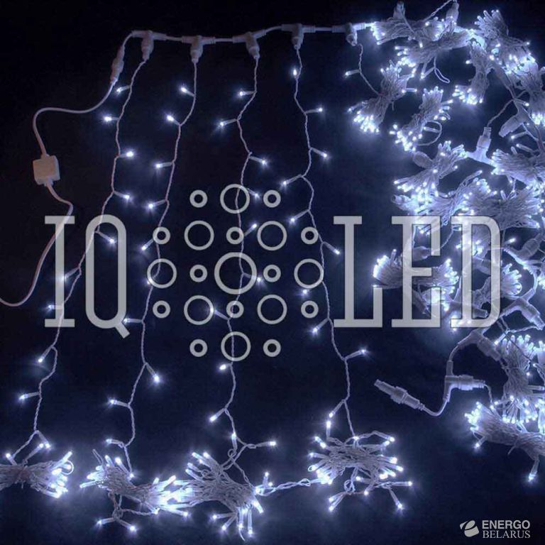 Дождь фиксинг 1,5M, 230V (белые светодиоды/прозрачный)