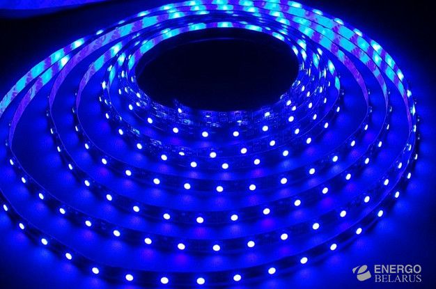 Светодиодная LED лента IP65 SMD35x28/60 4.8Вт/м синий