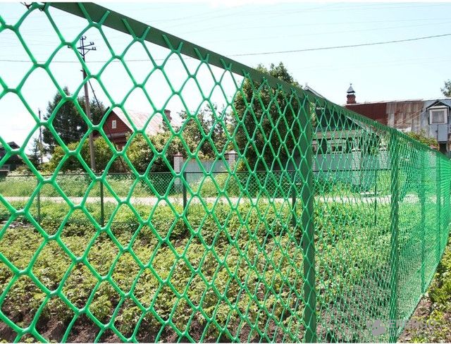 Решётка садовая (заборная) ЗР, рулон 1*10 м, ячейка 32*35 мм, зеленая