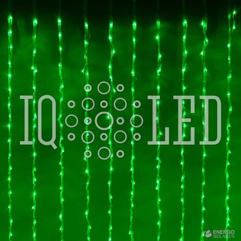 Дождь, водопады 230V 2,4х3, 6м зеленый