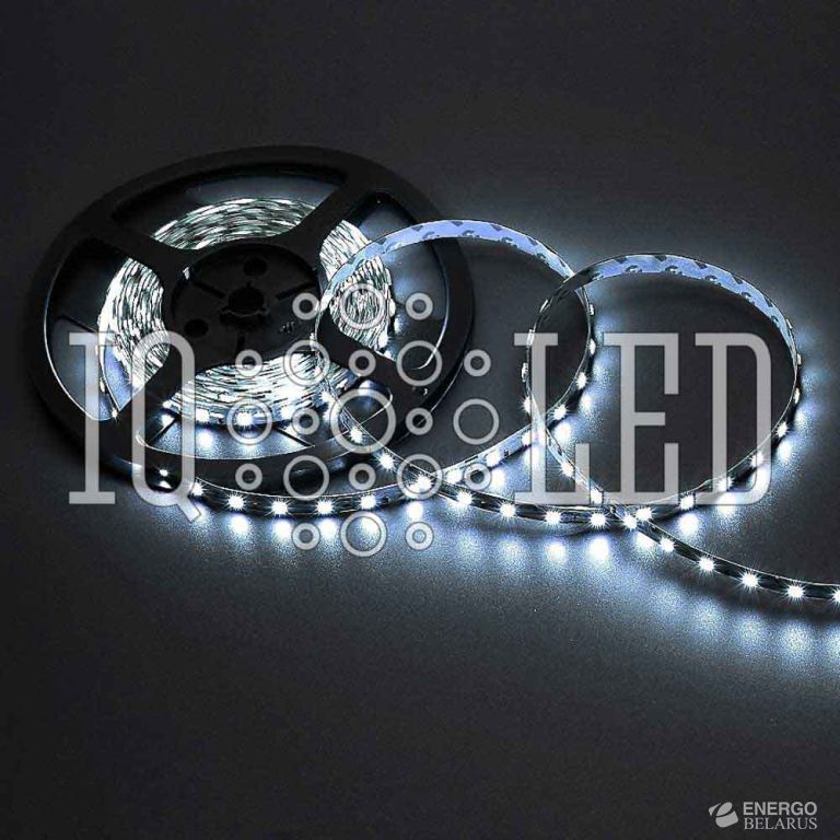Лента светодиоидная IP20, 12V, 60, белая основа