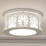 Светильник светодиодный потолочный Астерия MMD-LED D009-3-5xE27, белый, Home Light