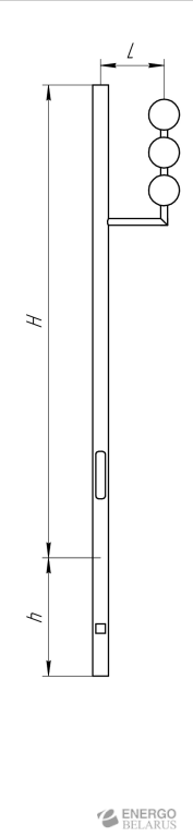 Опора светофорная СОвк-3