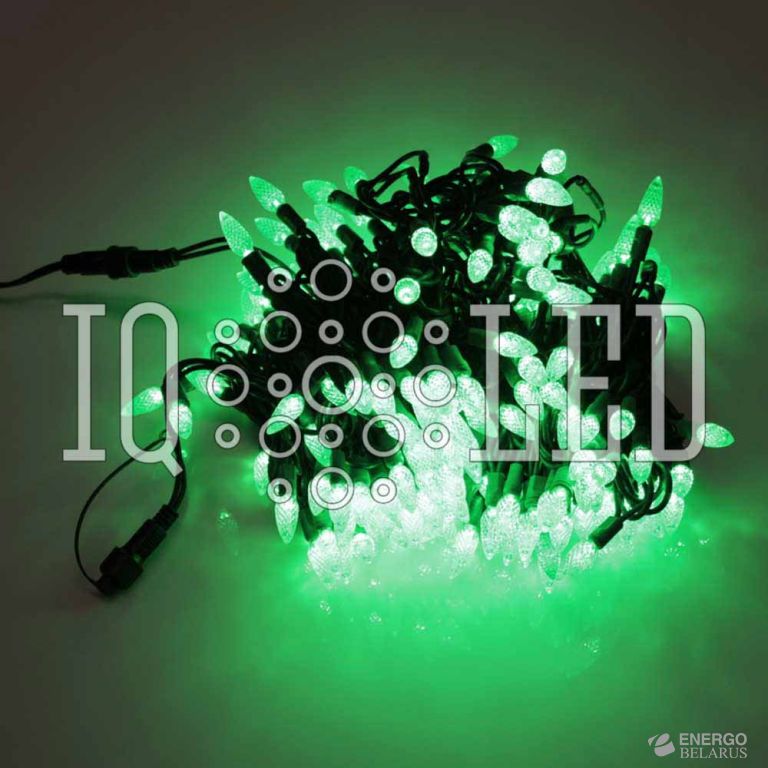 Гирлянда с насадками 220V, 20м, светодиодов, зелёный Вт: 7