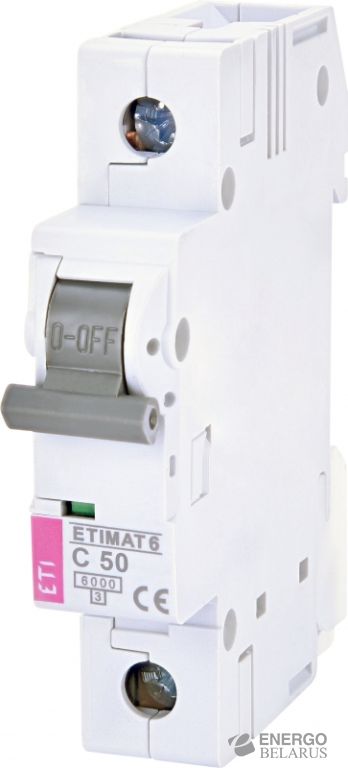 Выключатель автоматический ETIMAT 6 1p C50