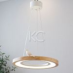 Светильник светодиодный подвесной Астерия MMD-LED D259-3-24W, 4000K, дерево, Home Light