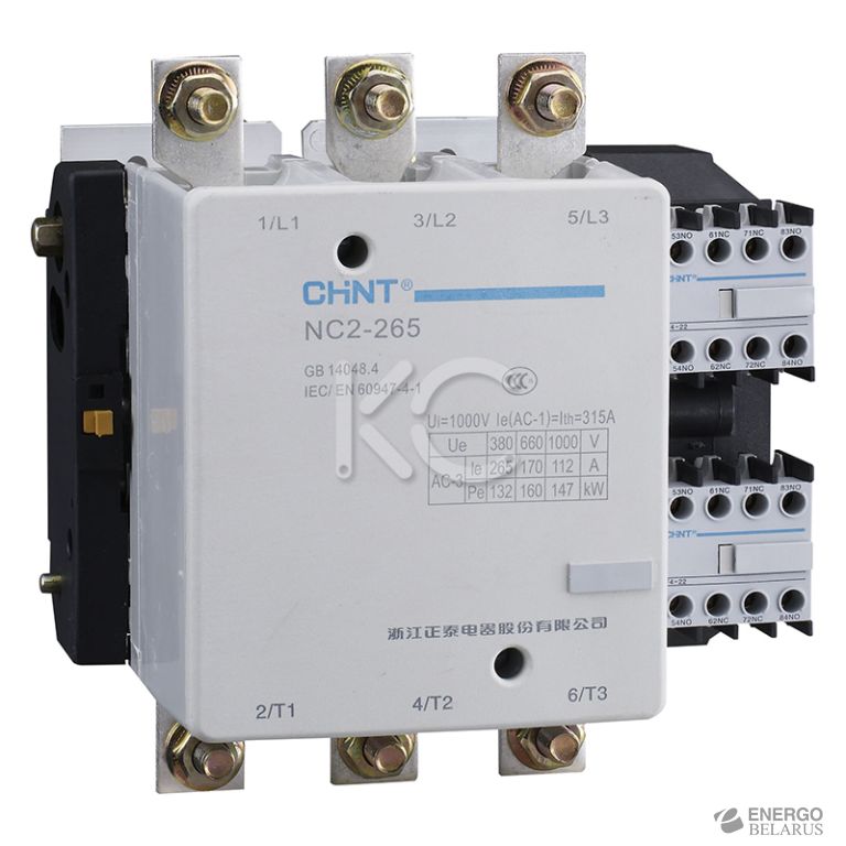 Контактор NC2-265 265A 400В/АС3 50Гц (R)(CHINT)