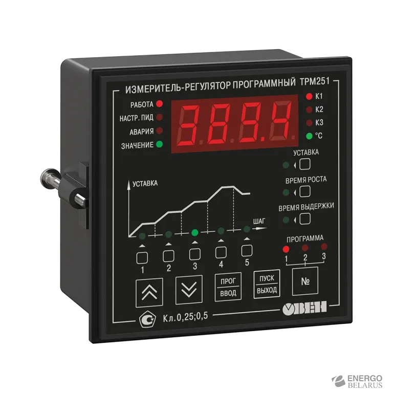 ПИД-регулятор с пошаговыми программами ТРМ251 и RS-485