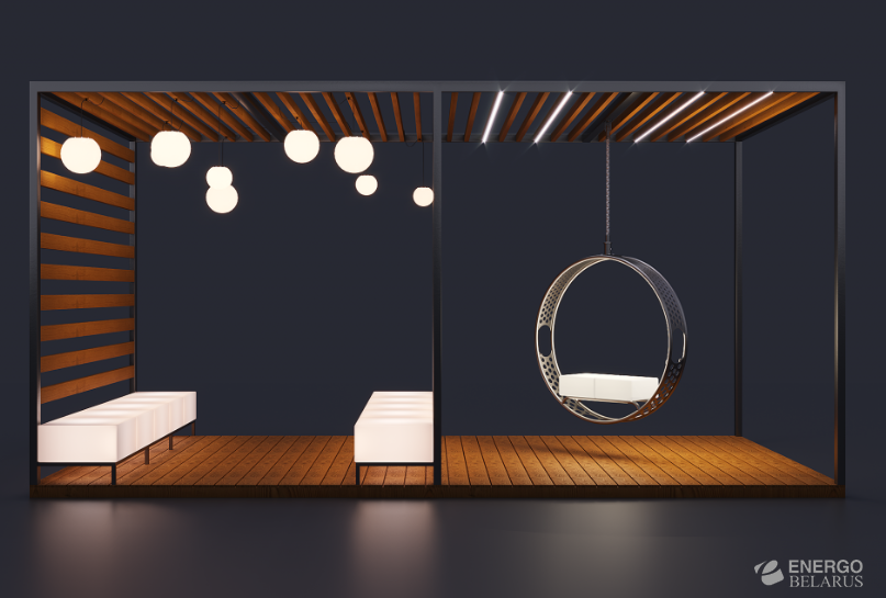 Скамейка с подсветкой