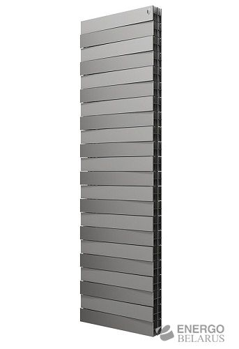 Радиатор PIANOFORTE TOWER 18 секций (белый/серебро/черный)