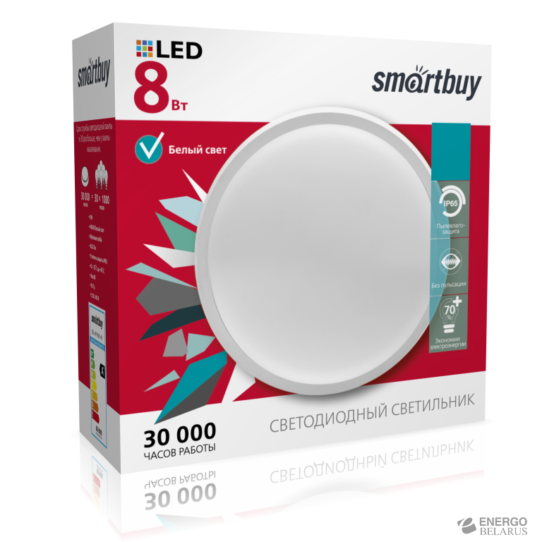 Светильник светодиодный (LED) HP, Smartbuy SBL-HP-8W-4K