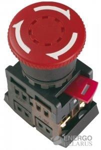 Кнопка AE-22 ""Грибок"" с фиксацией красн. D=22мм (BBG10-AE-K04)
