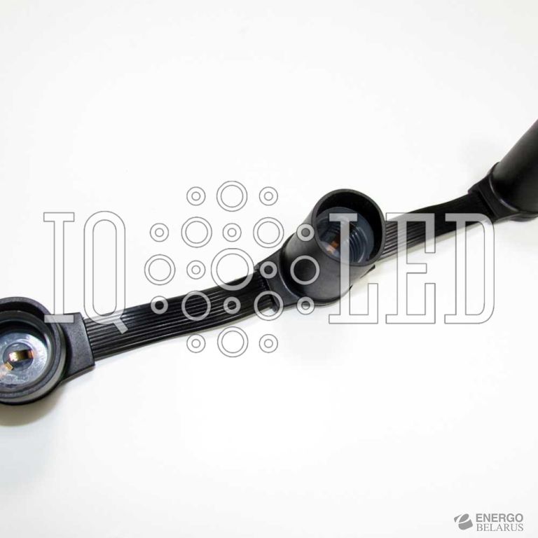 Гирлянда 240V, Белт-лайт 5-ти пр. влагозащищ. черный патрон