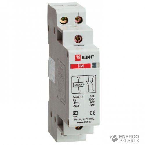 Контактор модульный КМ 20А 2NО (1 мод.) EKF PROxima